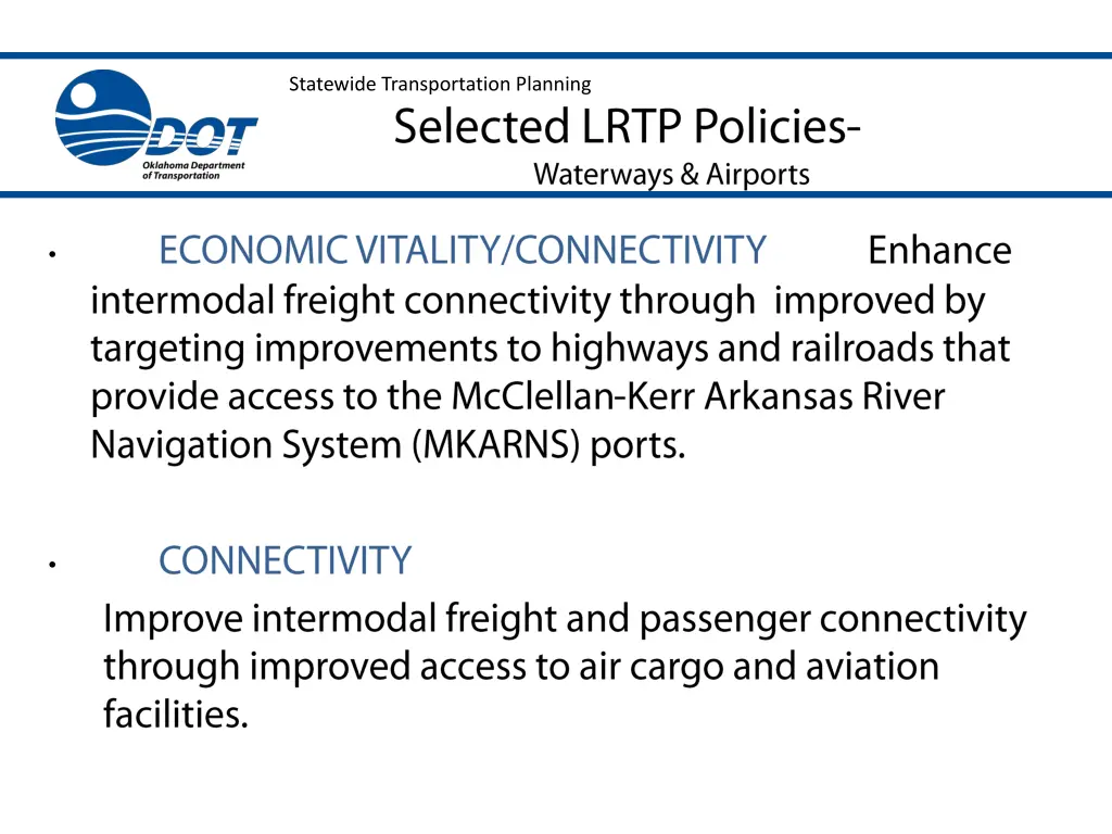 statewide transportation planning 8