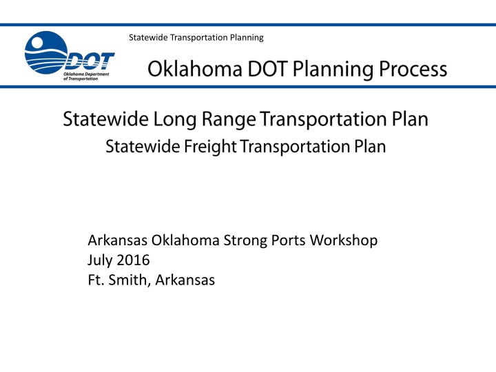 statewide transportation planning