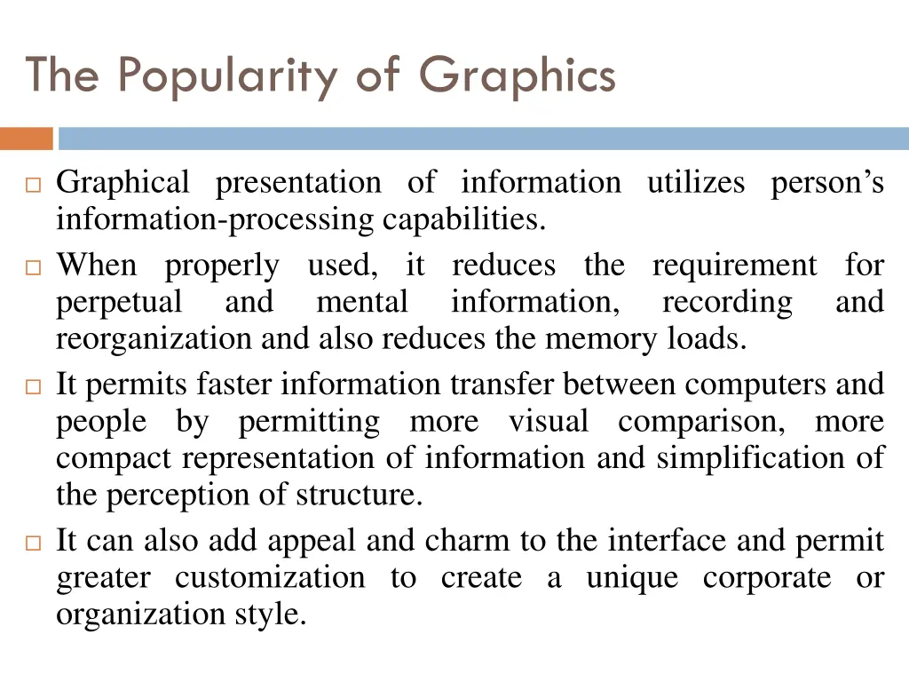 the popularity of graphics 3