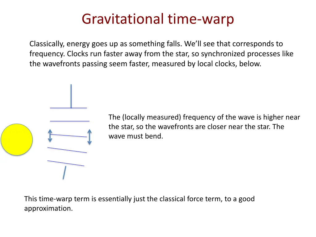 gravitational time warp