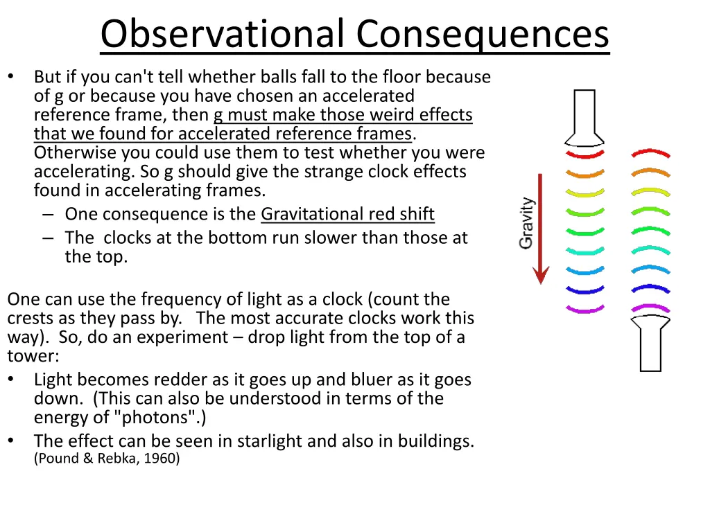 observational consequences