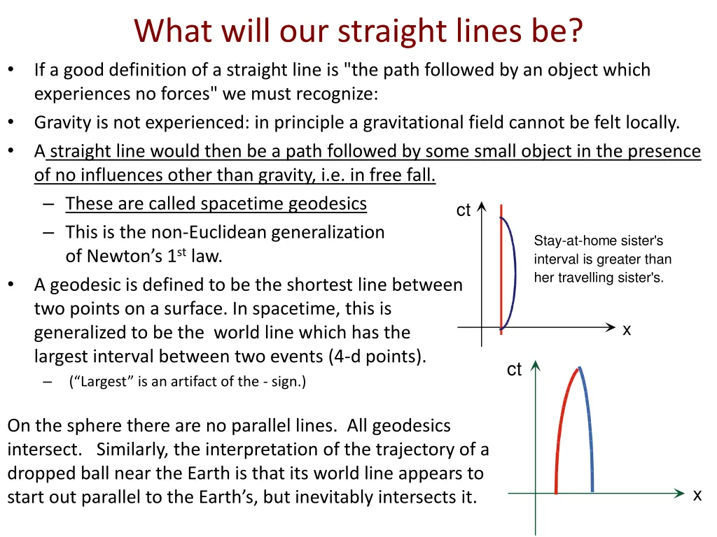 what will our straight lines be