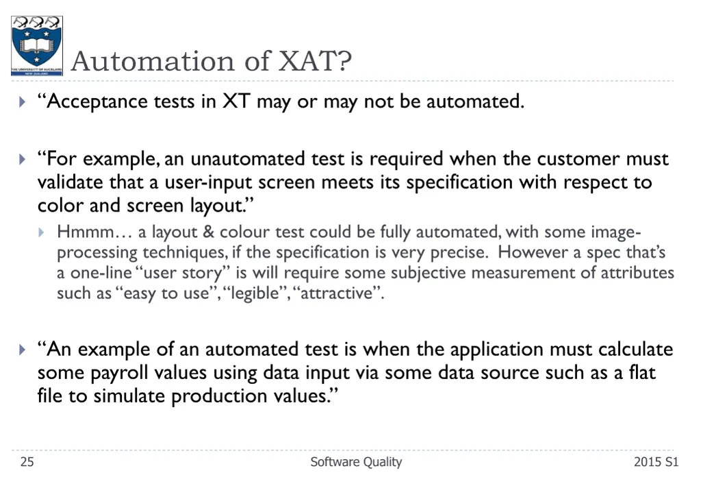 automation of xat