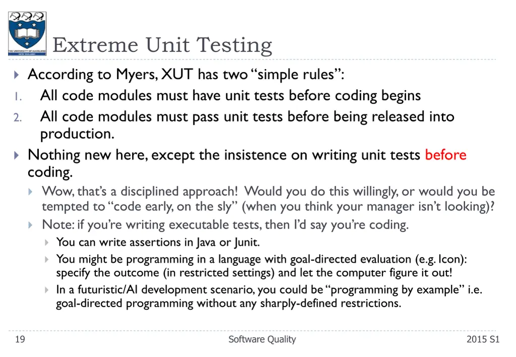 extreme unit testing