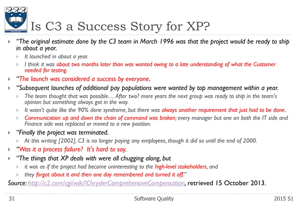 is c3 a success story for xp