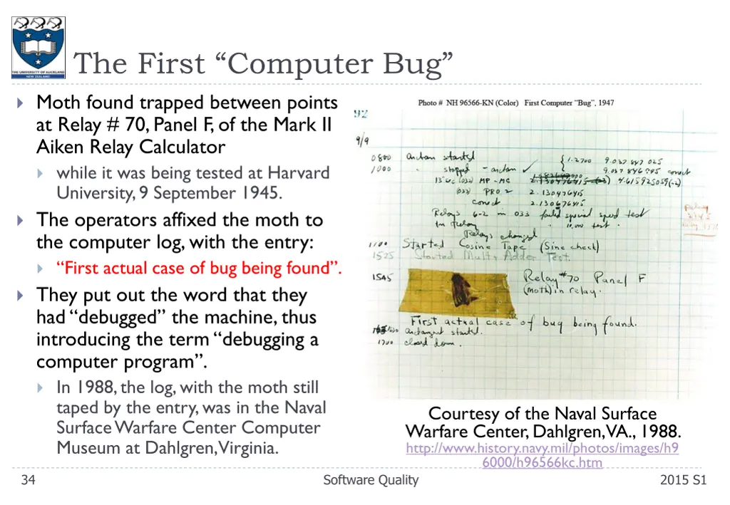 the first computer bug