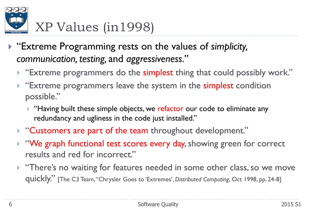 xp values in1998