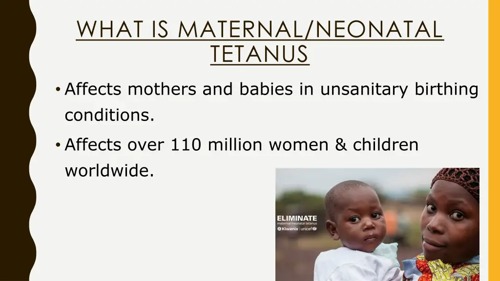 what is maternal neonatal tetanus