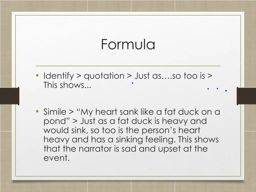 formula