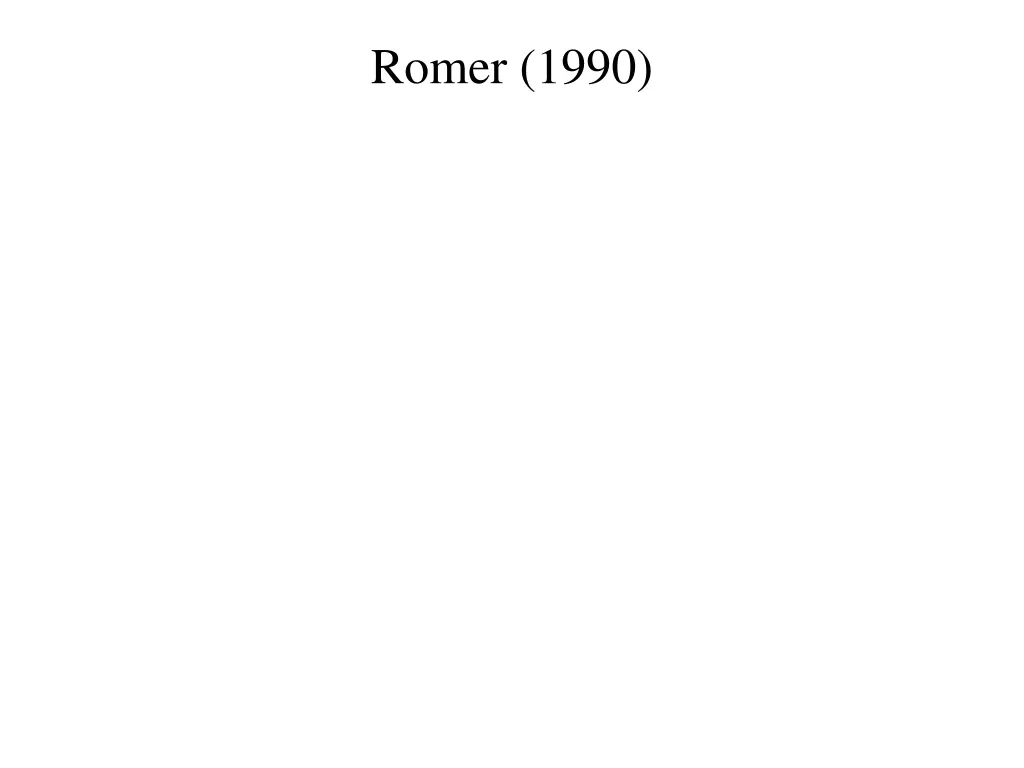 romer 1990