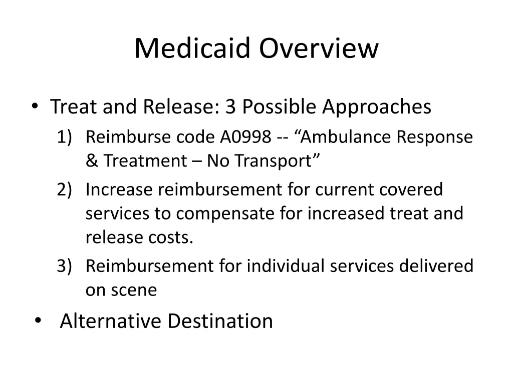 medicaid overview