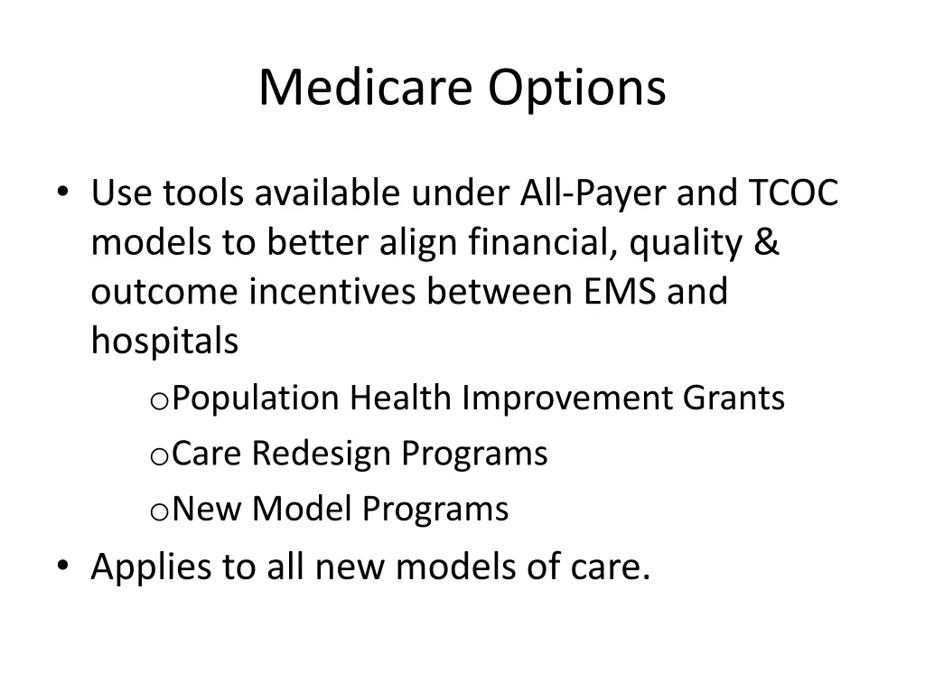 medicare options