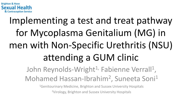 implementing a test and treat pathway