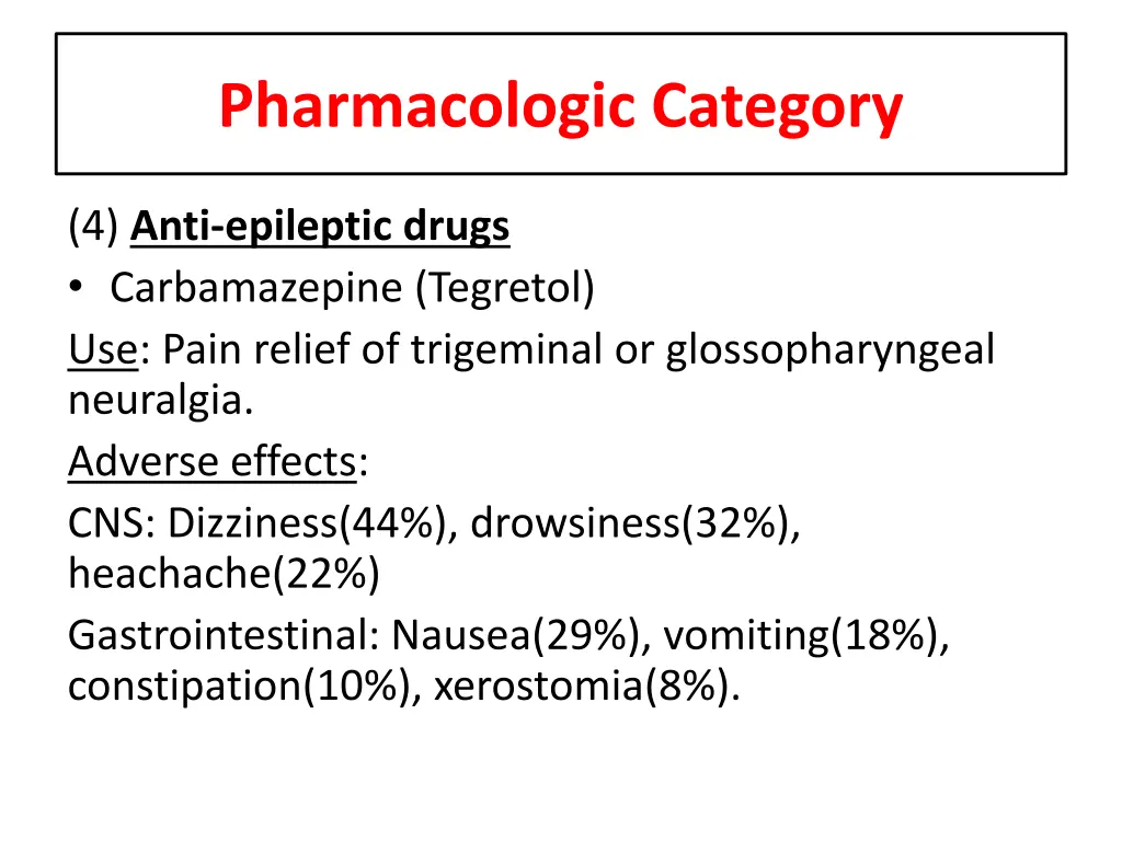 pharmacologic category 3