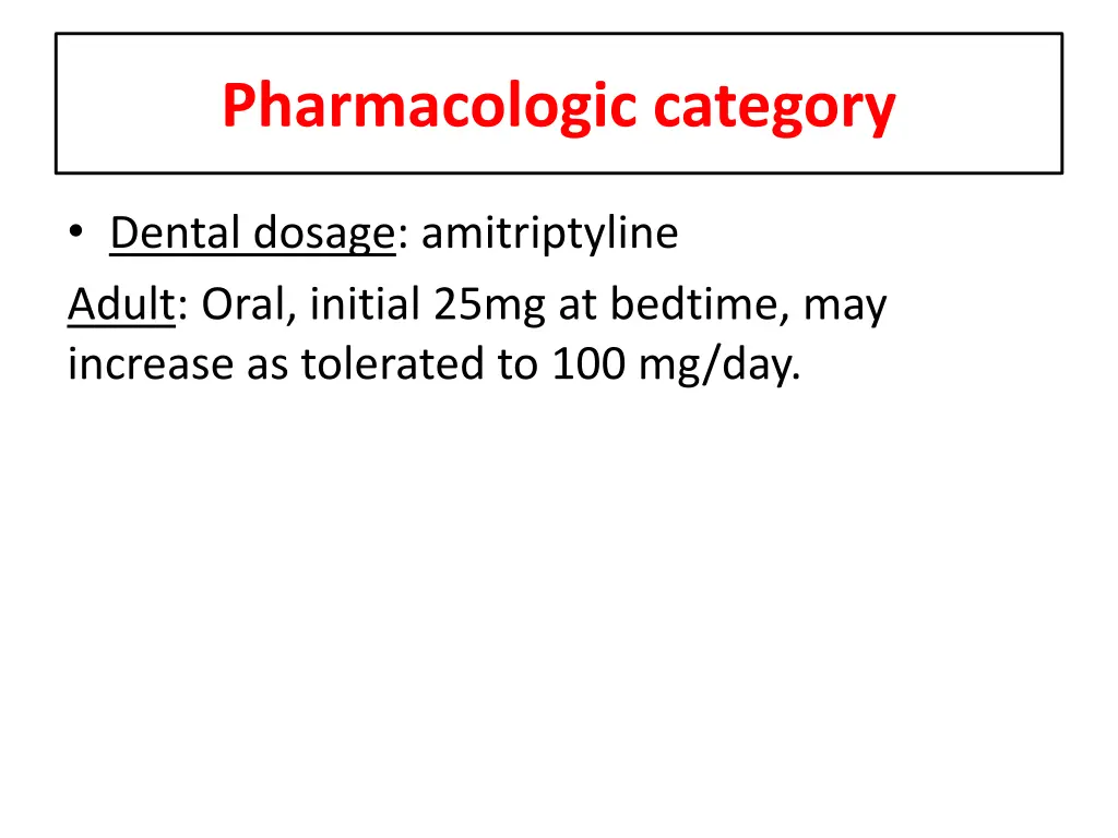 pharmacologic category 5