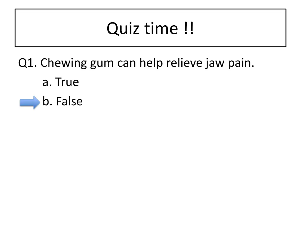 quiz time 2