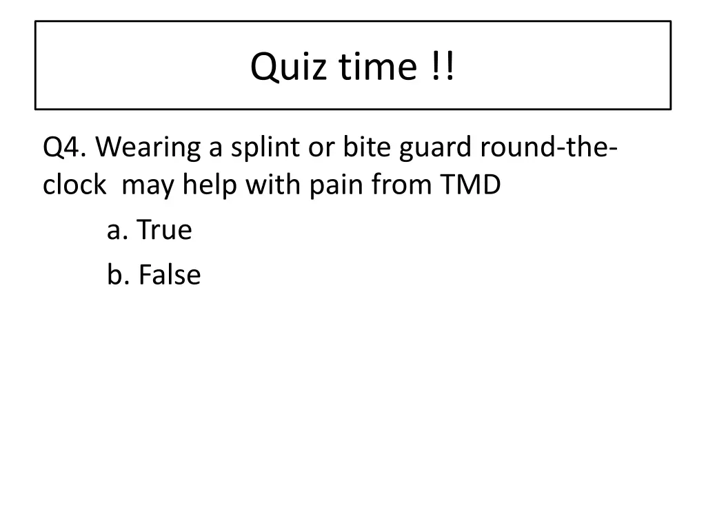 quiz time 7