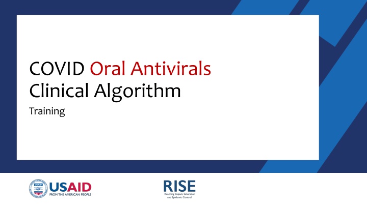 covid oral antivirals clinical algorithm training