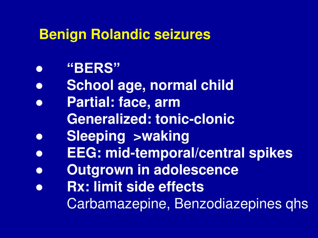 benign rolandic seizures