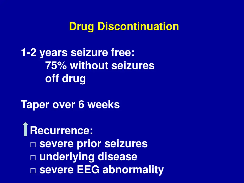 drug discontinuation