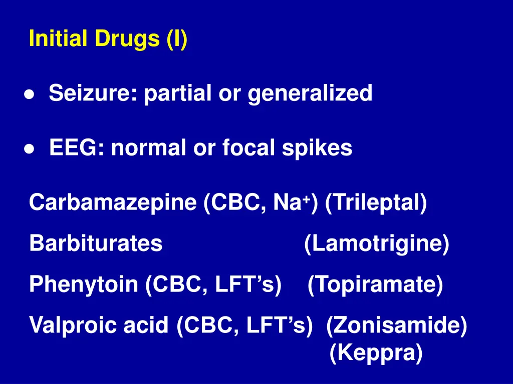 initial drugs i