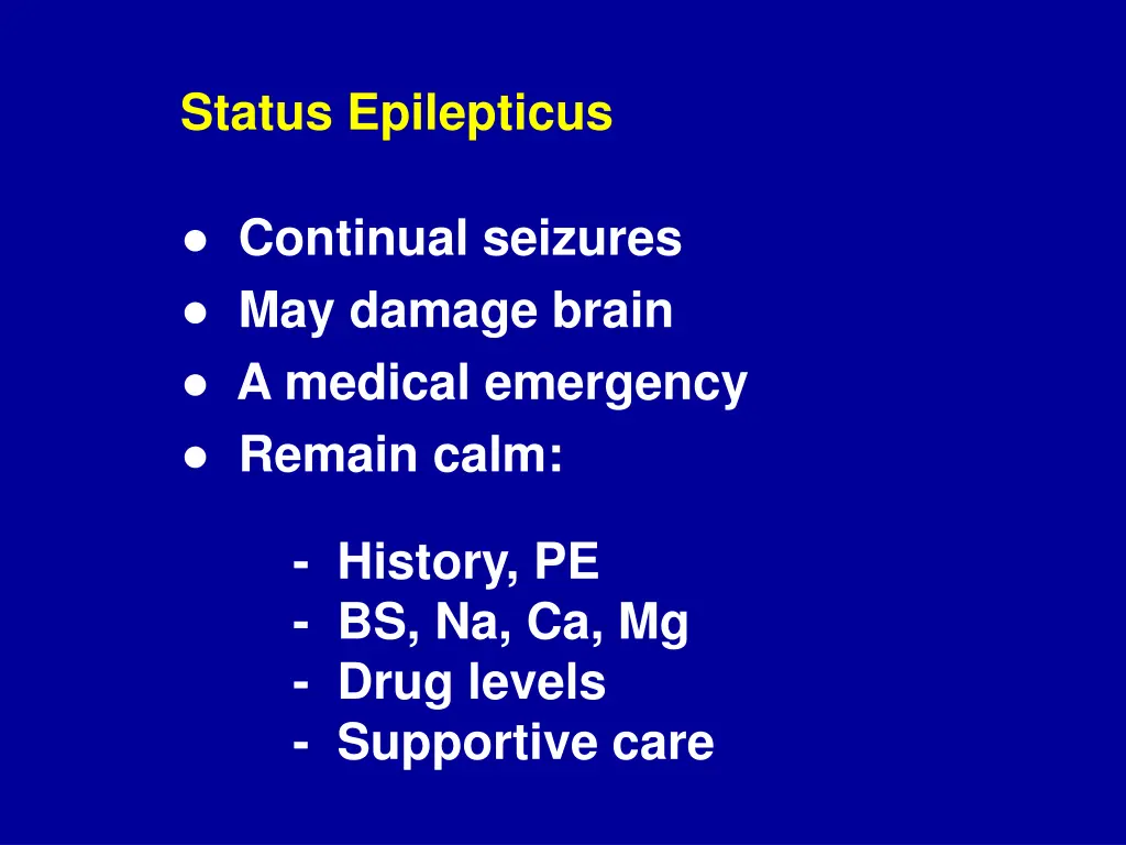 status epilepticus