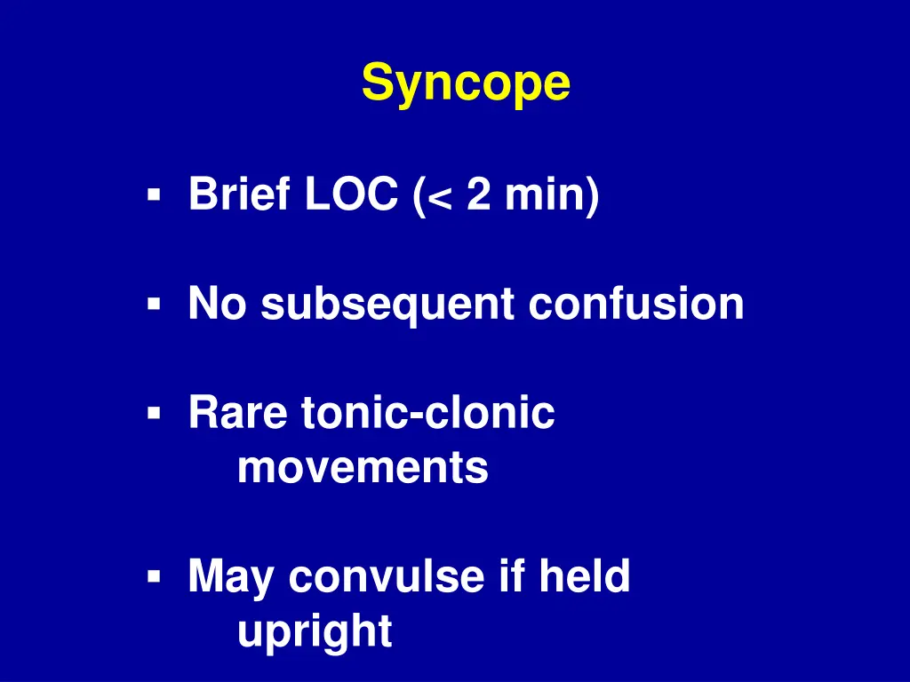 syncope