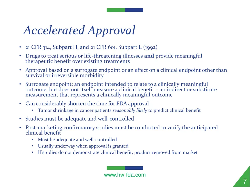 accelerated approval