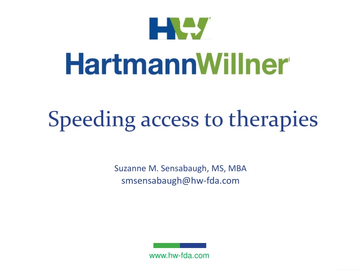 speeding access to therapies