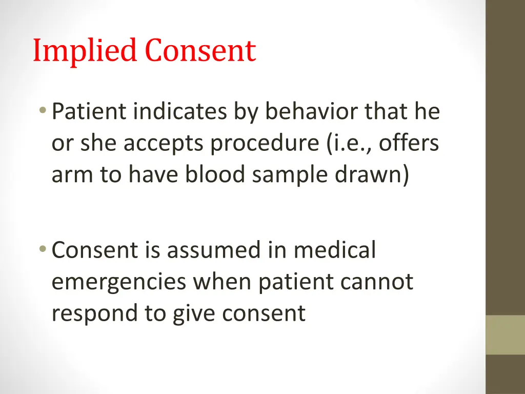 implied consent