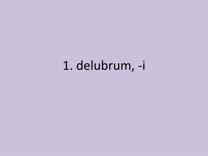 1 delubrum i