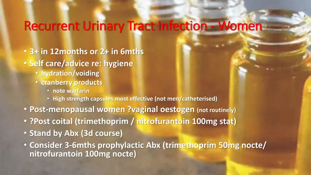 recurrent urinary tract infection recurrent