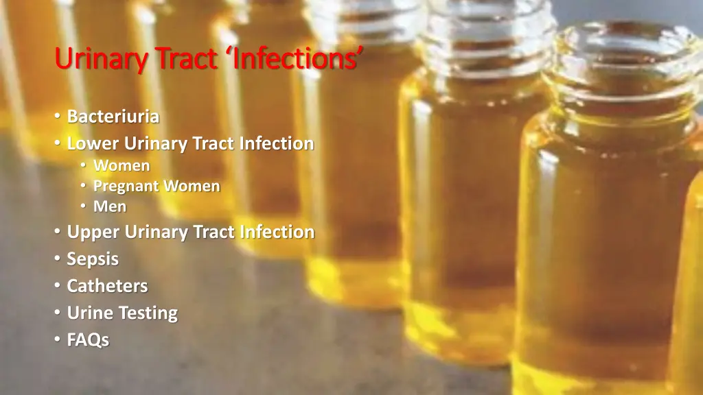 urinary tract infections urinary tract infections 1