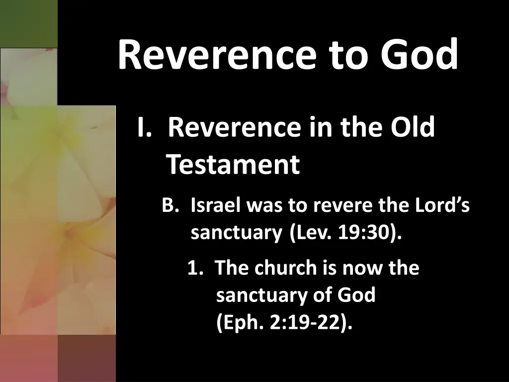 reverence to god 1