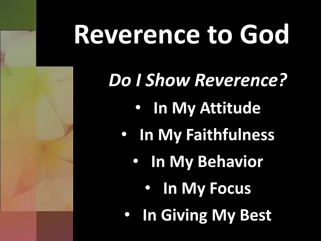 reverence to god 10