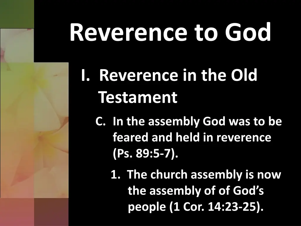 reverence to god 2