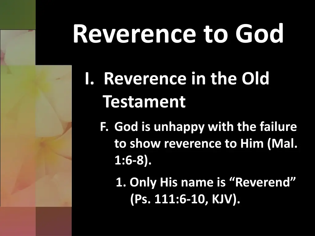 reverence to god 5