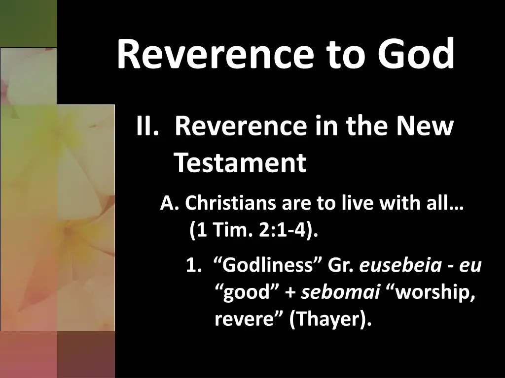 reverence to god 6