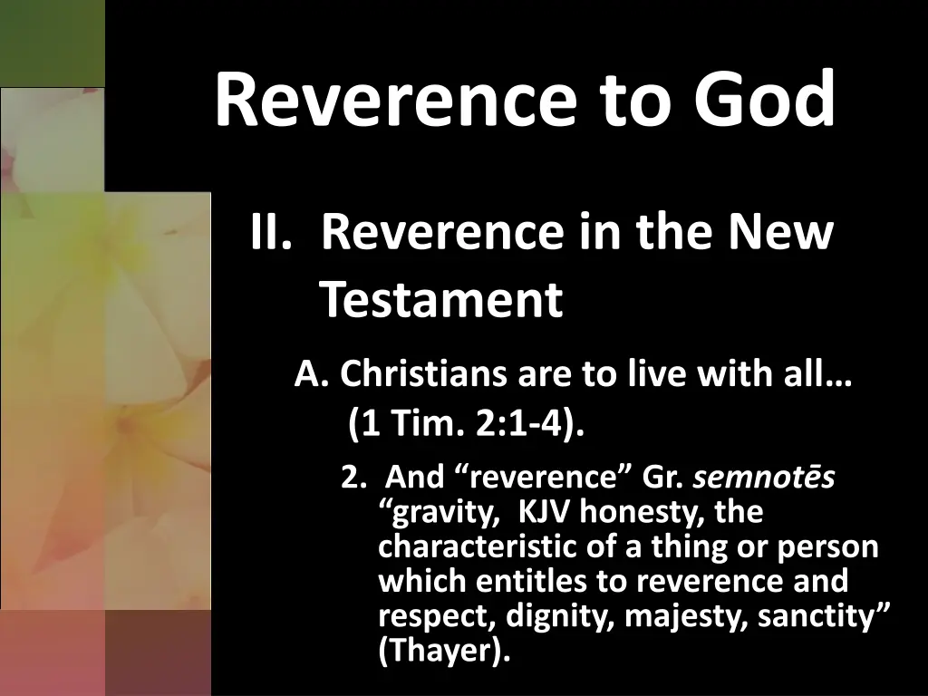 reverence to god 7