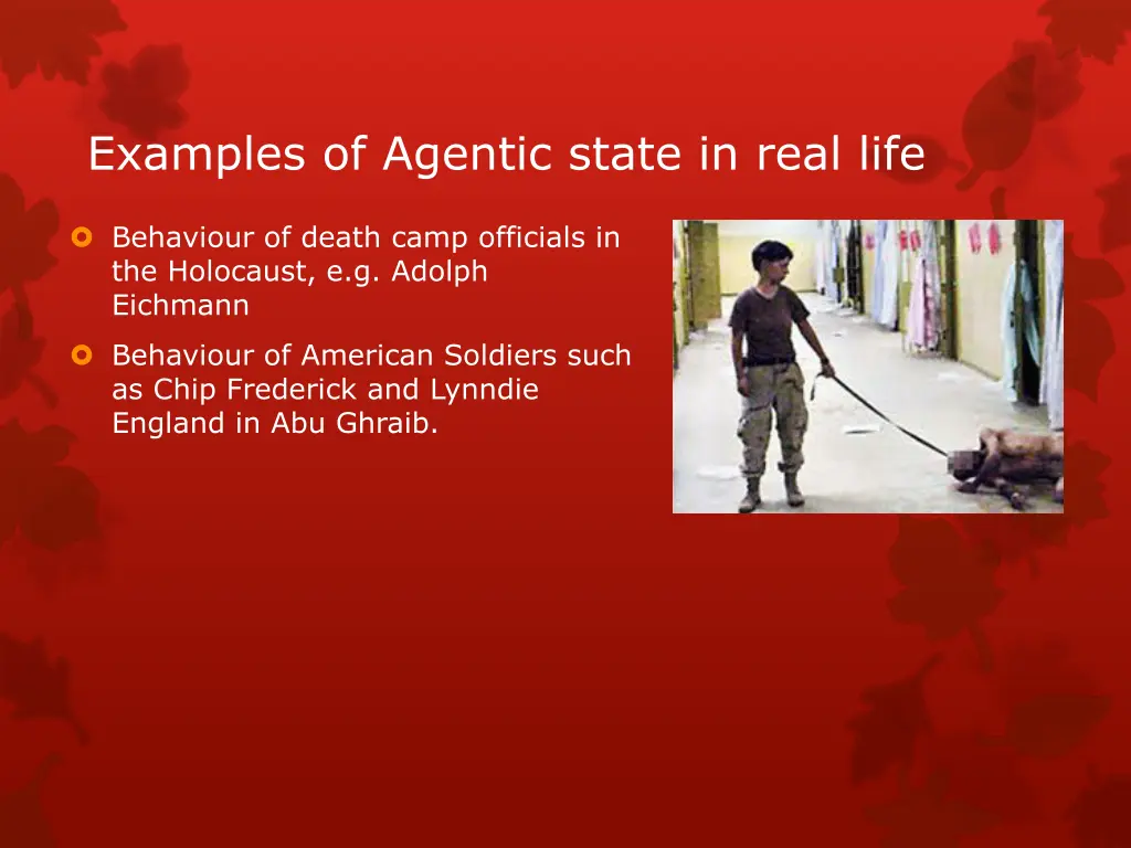 examples of agentic state in real life