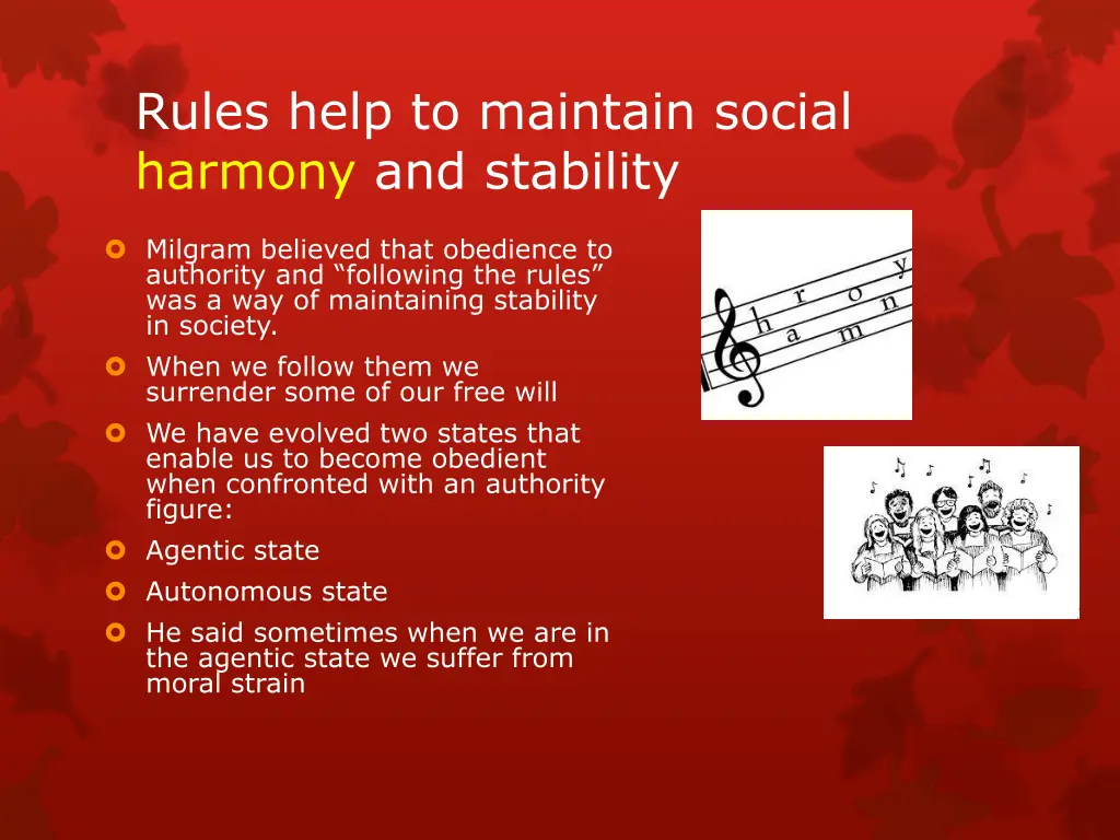 rules help to maintain social harmony