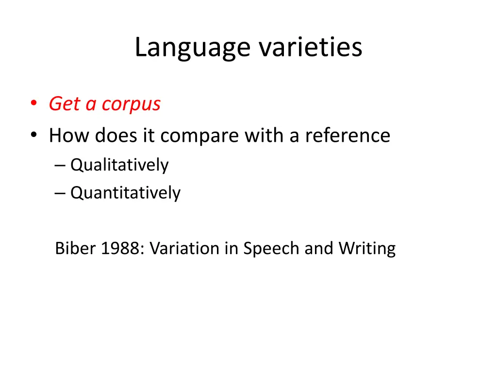 language varieties