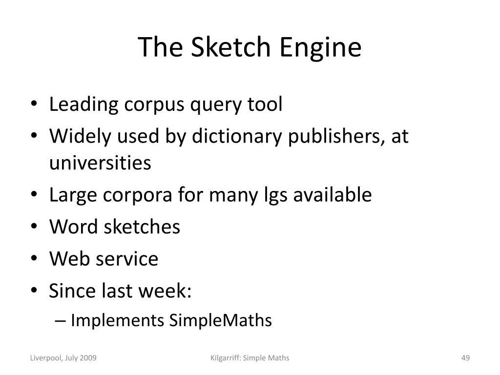 the sketch engine