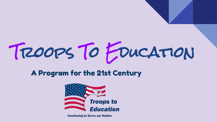 t troops a program for the 21st century