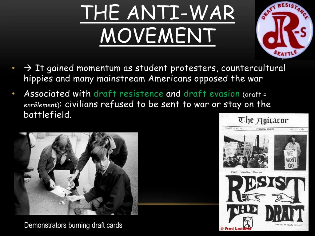 the anti war movement