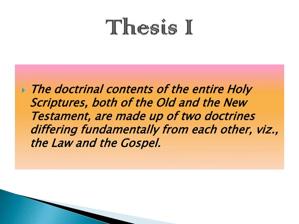 the doctrinal contents of the entire holy