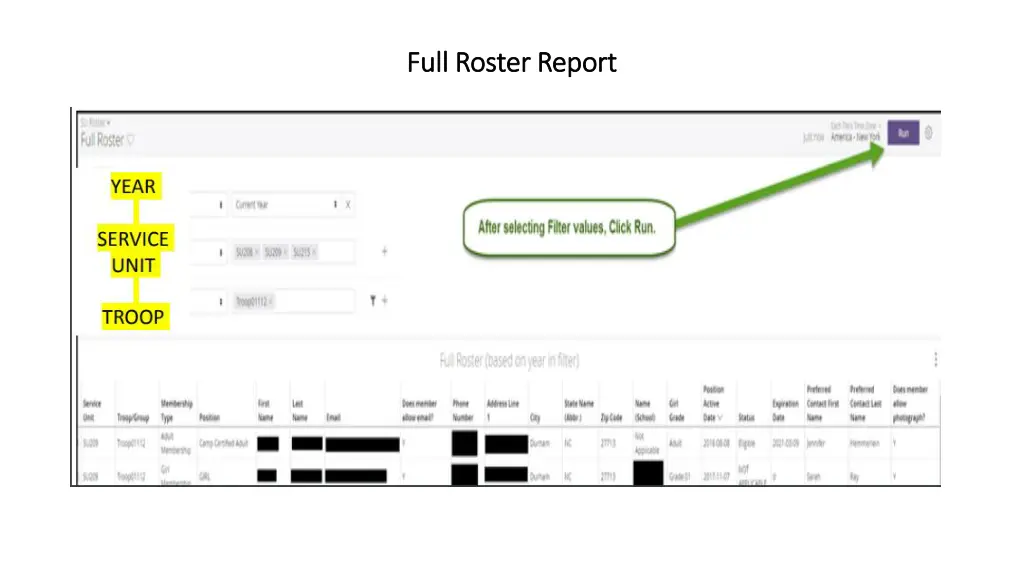 full roster report full roster report 1