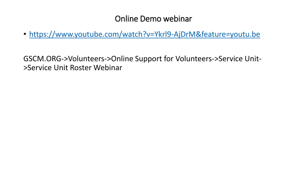 online demo webinar online demo webinar