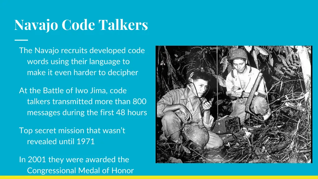 navajo code talkers