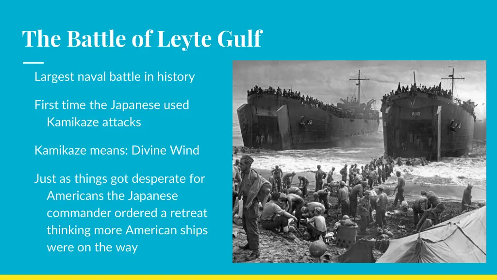 the battle of leyte gulf